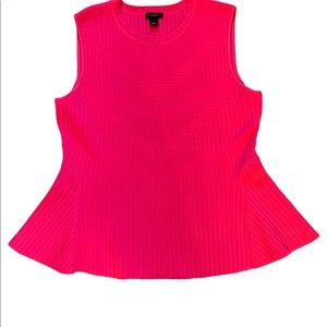 Halogen, Peplum Knit Top, L